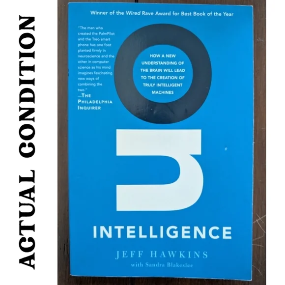 On Intelligence Hardcover Book Jeff Hawkins Sandra Blakeslee Brain AI Theory - Picture 2 of 3